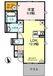 河内花園駅 徒歩5分 1階の物件間取画像